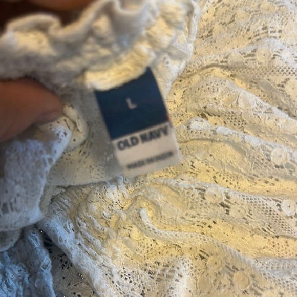 Old Navy White Lace Boho Top - Picture 4 of 5
